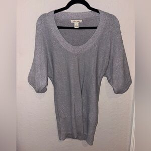 White House Black Market Silver Women's Sweater